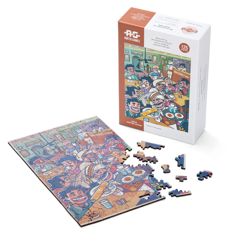 Indian Coffee House - Wooden Puzzle with A Twist
