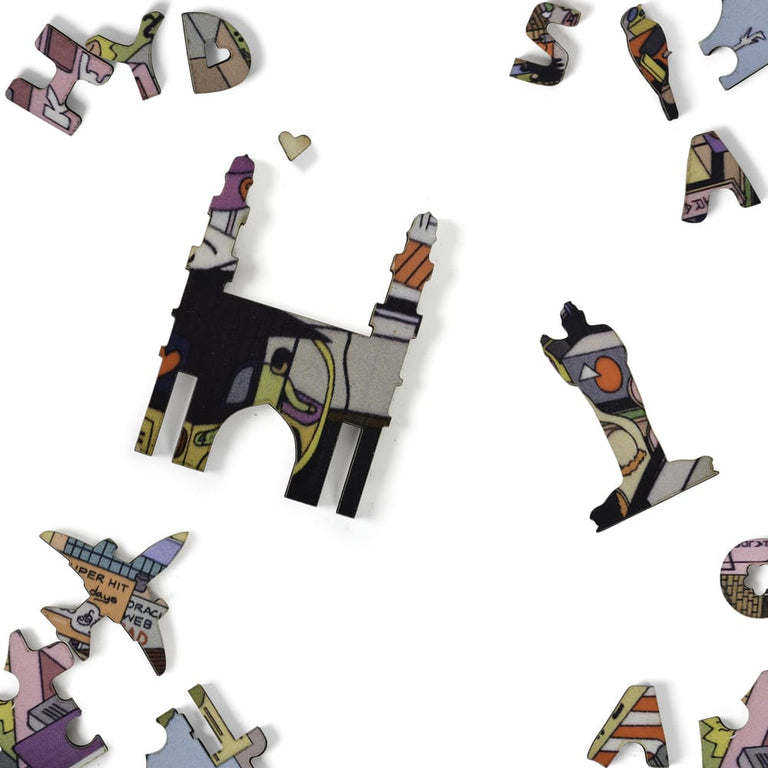 I Love Hyderabad - 125 piece fun wooden jigsaw puzzle